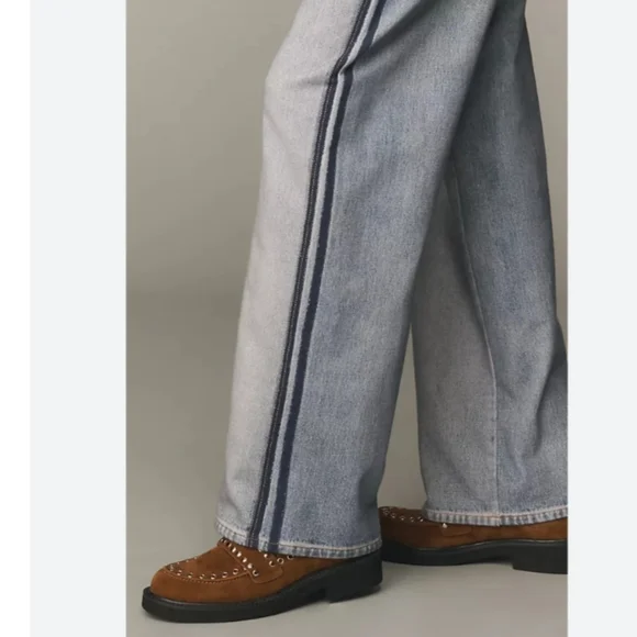 Rag & Bone Miramar Wide Leg Track Jean In Coney S NWT - Picture 12 of 16